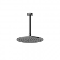 Gessi Ingranaggio Душевая головка потолочная, поворотная с шарниром, цвет: Black Metal Brushed PVD