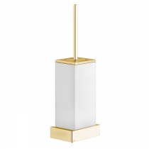 Gessi Rettangolo Ершик для унитаза подвесной, цвет: Gold CCP/белый