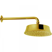 CISAL Shower Верхний душ D220 мм с настенным держателем L270 мм, цвет: золото