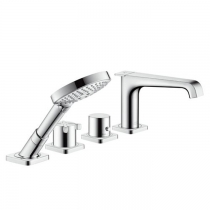 Axor Citterio E Смеситель на край ванны, на 4 отверстия, с термостатом, внешняя часть, цвет: хром