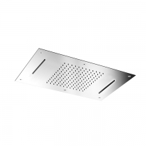 Carlo Frattini Wellness Верхний душ Harmonia 700x400 мм., встраиваемый в потолок, 2 режима: дождь, 2 каскада; нержавеющая сталь, цвет: хром