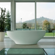 Globo Genesis Ванна отдельностоящая180х84х60см. Цвет- белый глянец