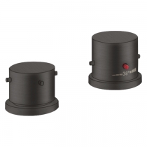 Axor Starck Смеситель на борт ванны, на 2 отв., термостатический, цвет: шлифованный черный хром