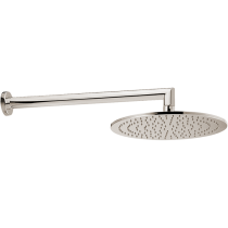 CISAL Shower Верхний душ D250 мм с настенным держателем L350 мм, цвет: никель полированный