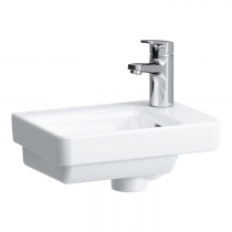 Laufen Pro S Раковина мини 36x25 см асимметричная без отв. для смесителя , цвет: белый