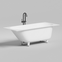 Salini Ornella kit Встраиваемая ванна 170х70х60см, донный клапан, сифон, щелевой слив-перелив, материал: S-Stone, цвет: белый матовый