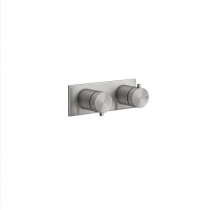 Gessi Shower316 Термостатический смеситель, с подключением на 3/4&amp;rdquo;, фильтрами и вентилем с керамическими дисками, на одну позицию, внешняя часть, цвет: шлифованная сталь
