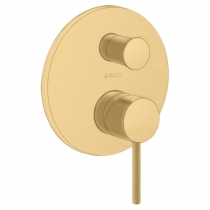 Axor Starck Смеситель для ванны, встраиваемый, с переключателем на 2 потока, цвет: шлифованное золото