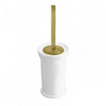 Nicolazzi Accessori Classica Ёршик для унитаза, напольный, колба белая, цвет: English Gold