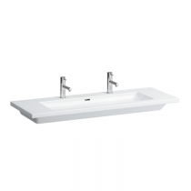 Laufen Living City Раковина подвесная 130х48см, с 2 отв., цвет: белый