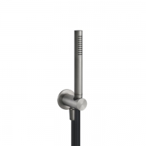 Gessi Shower316 Душевой комплект, состоящий из вывода воды на1/2&amp;amp;quot;, держателя, шланга 1,50 м и душевой лейки сзащитой от известкового налёта, цвет: шлифованная сталь