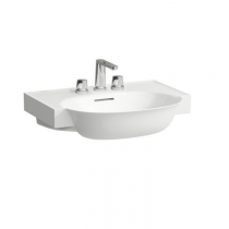 Laufen New Classic Раковина накладная 60х48х7.5см., с 3 отв., с переливом, с покрытием Clean Coat LCC, цвет: белый 