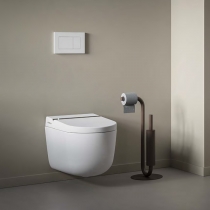 Artceram Hype Унитаз-биде 38х59см., подвесной, безободковый, saniglaze, soft-close, с пультом управления, цвет: белый матовый