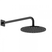 Gessi Rilievo Душевая головка шарнирная для настенного крепления на 1/2&amp;rdquo; &amp;Oslash;250мм, цвет: nero XL