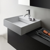 Laufen Kartell Раковина 46х46х12 см, 1 отв., без перелива, покрытие LLC, цвет: белый