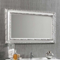 Eban MARIKA зеркало 90х70см в раме, цвет серебро/белый