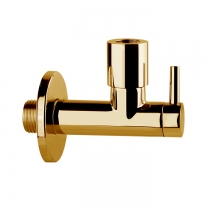 Gessi Origini Запорный кран-фильтр для подвода воды к смесителю, круглый, цвет Gold CCP