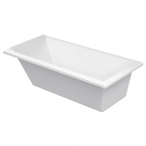Duravit STARCK Ванна акриловая  прямоугольный вариант 170x80х46см, встраиваемая или с панелями , с 1 наклоном  для спины ,  цвет: белый