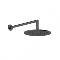 GESSI Верхний душ &amp;Oslash;250 мм., с настенным держателем 348 мм., цвет Black Metal Brushed PVD