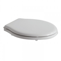 Globo Paestum Сиденье для унитаза, полиэстр, цвет: белый/хром