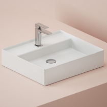 Artceram Scalino Раковина накладная 55х48см, с 1 отв., с переливом, цвет: белый глянец