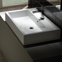 Globo Classic Раковина 80х50х14 см, 1 отв., накладная, цвет: белый