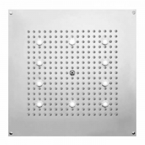 BOSSINI DREAM-CUBE Верхний душ 470 x 470 мм, с 10 LED (белый), блок питания/управления, Cromoterapia, цвет: хром