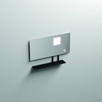 Kerasan Mirrors Зеркало 90х61cм, с черной матовой полкой, с LED подсветкой и сенс выкл.