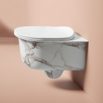 Artceram Chic Унитаз подвесной 38х53см., безободковый, цвет: calacatta