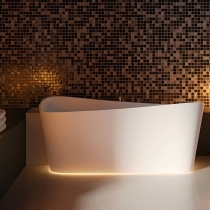 Novellini Infinitive Ванна угловая 184х90х70cм., Sx, в комплекте со смесителем хром, с донным клапаном click-clack, novotech, цвет: белый матовый