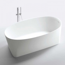 NOORTH milldue edition AZUMA Ванна отдельностоящая 170х85х50см, с сифоном, cristalplant, цвет: белый матовый