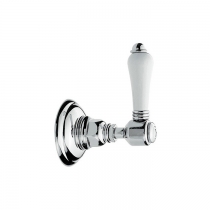 Nicolazzi Запорный вентиль 3/4&amp;amp;quot;, с ручкой: белая, цвет: хром