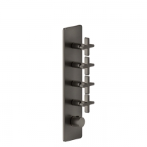 Gessi Inciso Смеситель для душа, встраиваемый, термостатический, резьба 3/4&amp;amp;quot;, внешняя часть, цвет: Black XL