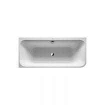 DURAVIT Happy D2 Ванна 180х80x60см, угол слева  вариант с двумя наклонами для спины, с интегр акрилов панелью и ножками, цвет белыйнаклонами для спины, цвет: белый
