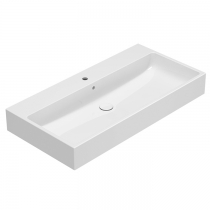 Globo Le Pietre Раковина 100х50х13см., 1 отв., накладная, с донным клапаном, цвет: белый