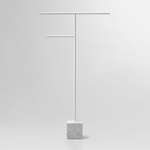 Antonio Lupi Bivio Полотенцедержатель, напольный, база из мрамора Carrara satinato, цвет: Bianco opaco
