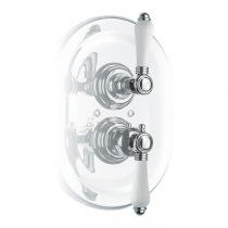 Nicolazzi Petit Mont Blanc Встраиваемый смеситель, 3/4&amp;rdquo; с запорным вентилем, цвет: хром, ручки Petit Mont Blanc