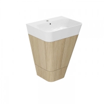 Azzurra Build Тумба напольная 59х47х85см, с 1 ящиком, с раковиной, цвет: Olmo naturale