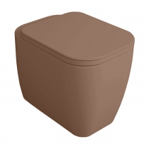 Simas Henges Унитаз напольный безободковый 38х55 см, цвет: moka mat
