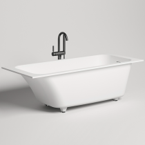 Salini Orlanda KIT Встраиваемая ванна 170х80х60cм, &amp;amp;quot;Up&amp;amp;Down&amp;amp;quot;, сифон, щелевой слив-перелив, S-Stone, цвет: белый матовый