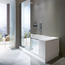 DURAVIT Shower + Bath Bathtub Ванна 170х75хh210.5см, прямоугольная с входной дверью и душевой шторкой, DX - правосторонняя, цвет: белый