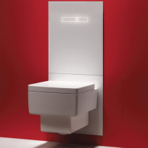 TECElux Комплект для установки унитаза-биде DURAVIT, с верхней панелью 430&amp;times;555&amp;times;16 мм, с механическим блоком управления стекло цвет: белый 