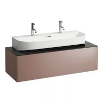 Laufen Sonar Тубма под раковину, 117.5х45.5х34см., 1 ящик, с отверстием в центре, совместим с раковиной-чашей 816347, цвет: медь/черный мрамор