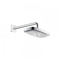 Hansgrohe Raindance Верхний душ, прямоугольный верхний душ, 300x160 мм, 2 типа струи: Rain: широкая дождевая струя, RainAir : объемная дождевая струя с технологией AirPower, кнопка Select для переключения режимов душа, воздушная форсун