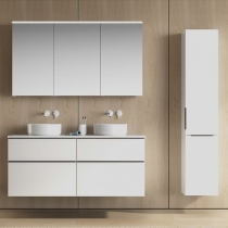 Burgbad Eqio Комплект мебели 120х55х60см., с 2 раковинами, без отв., 4 ящика, цвет: F5662