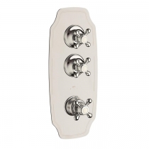 Carimali Colonial Смеситель термостатический, встраиваемый, на 2 выхода, цвет: хром