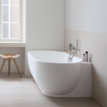 Duravit Luv Ванна из минерального литья 180x95см, цвет белый, пристенный вариант панели, с ножками., цвет: белый