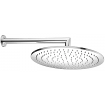 CISAL Shower Верхний душ D400 мм с настенным держателем L400 мм, цвет: хром