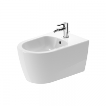 Duravit Me by Starck Биде подвесное 57х37см., с 1 отв., с креплением, с покрытием WonderGliss, цвет: белый