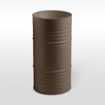 Kerasan Artwork Раковина 45х90 см, без отв., свободностоящая &amp;amp;quot;BARREL&amp;amp;quot;, слив в стену, цвет: Bruno matt